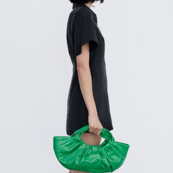 Zara Flowy Mini Dress in Black - Picture 6 of 11